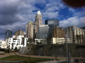 A park that we like to go to in uptown Charlotte. Beautiful city views.
